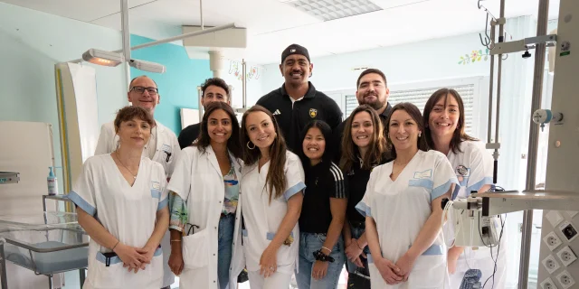 visite hôpital de la rochelle Stade Rochelais