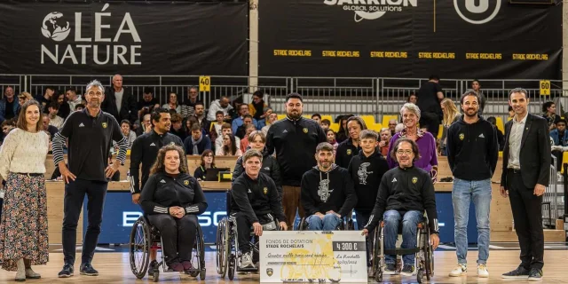 Handi-Basket stade rochelais remise de chèque