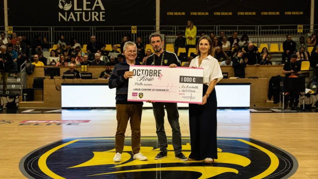 Remise de chèque association Basket